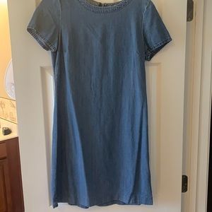 Banana republic denim shift dress